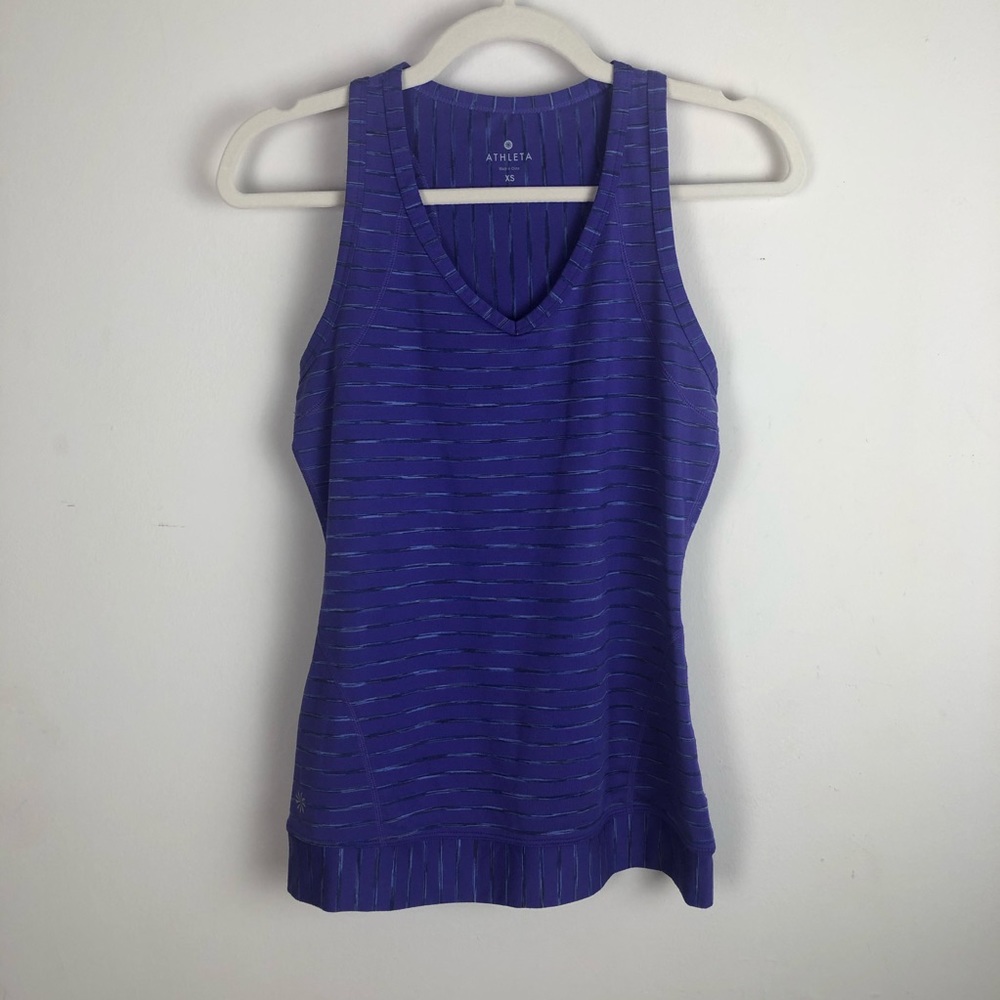 ATHLETA Pop Space Dye Stripped Tank